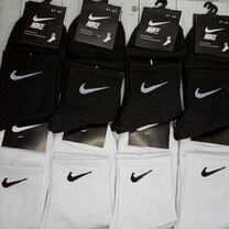 Белые чёрные носки Nike 10 пар