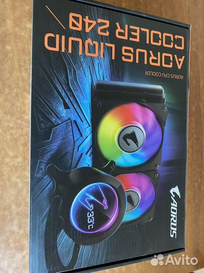 Водяное охлаждение проца GigabyteAorusliquidcooler