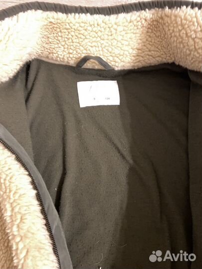 Плюшевая куртка zara 134