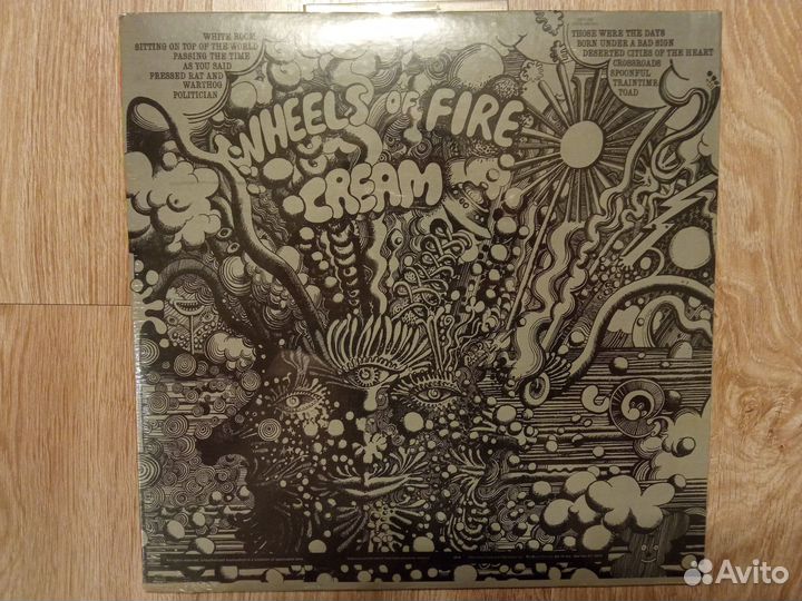 Винил Cream Wheels Of Fire, 1977, USA, запечатана