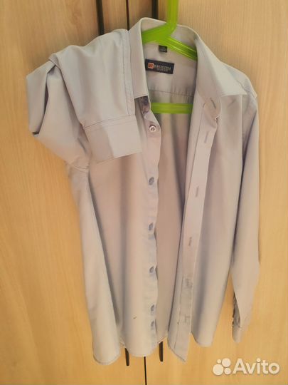 Рубашка голубая 134 140