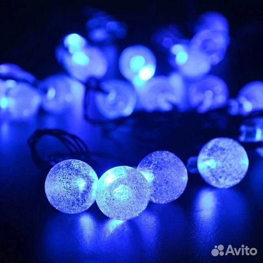 Новогодняя гирлянда шарики