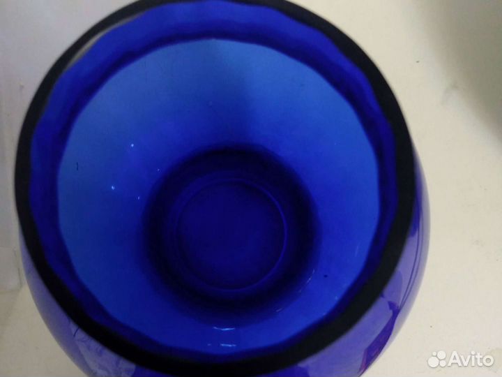 Ваза.Синее стекло.СССР