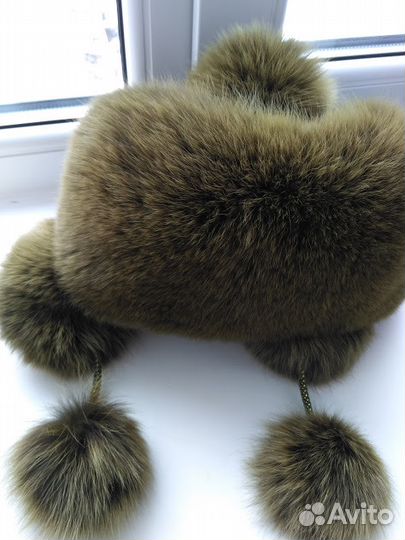 Меховая шапка из песца