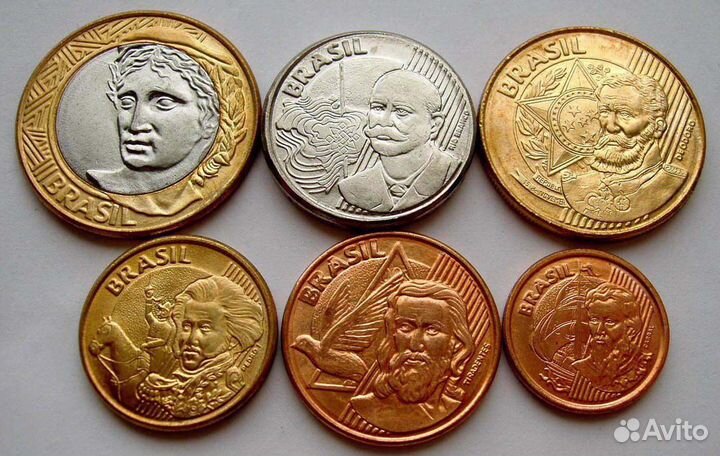 Наборы монет Аргентина, Уругвай, Колумбия, Перу