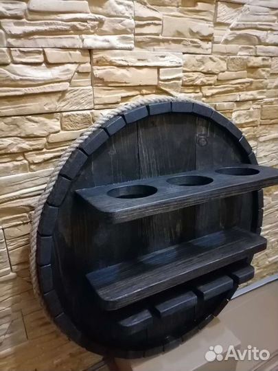 Винная полка бочка