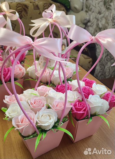 Розы из мыла к 8 марта