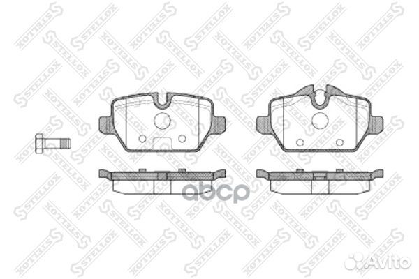 Колодки тормозные BMW E87 1.6I/1.8D 04- задн. 1