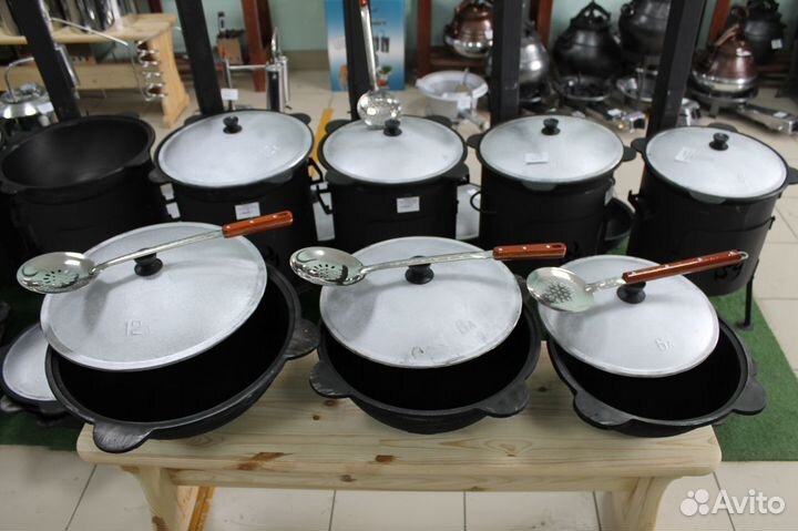 Печь под казан с трубой и с дверью