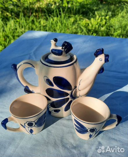 Гжель СССР посуда