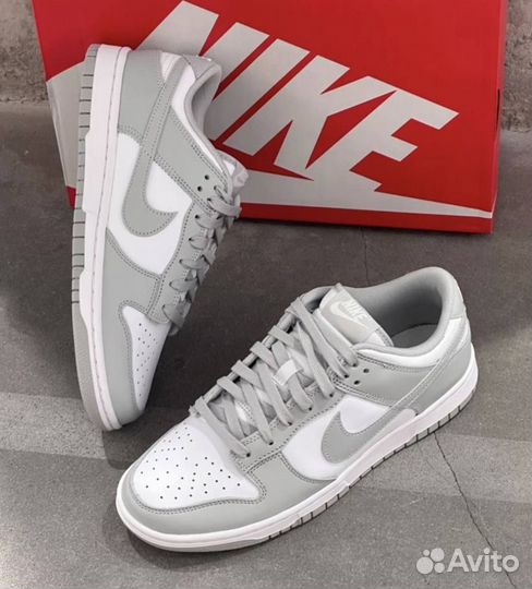 Кроссовки Nike dunk low Grey Fog