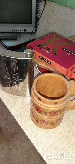 Фляжка 0.2 литра нержавеющей сталь2шт