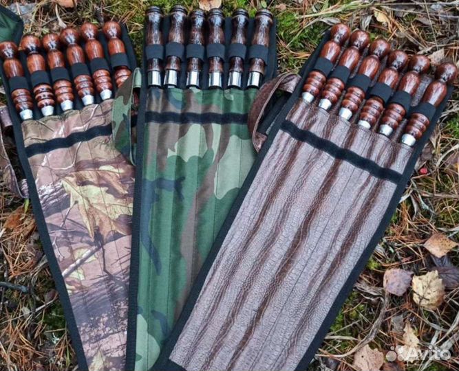 Набор шампуров в чехле для шашлыка