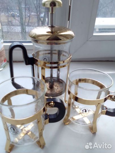 Набор для чая-кофе и ступка и салатник Англия