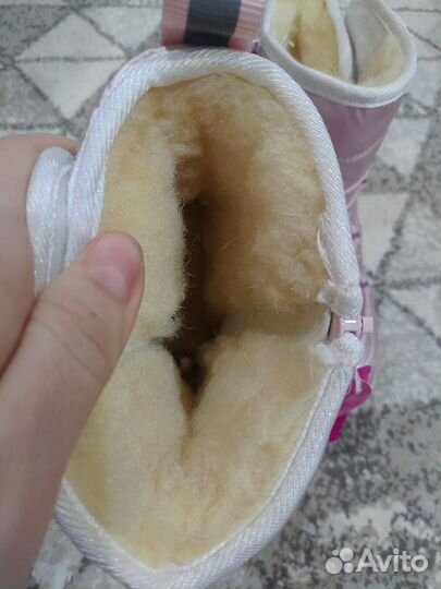Новый зимние сапоги для девочки размер 28 29