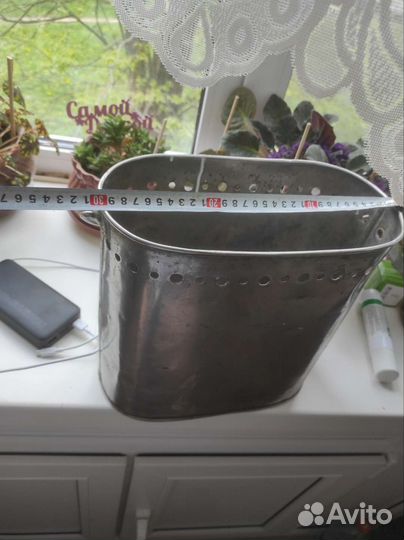 Бачок,кан из нержавейки для рыбалки