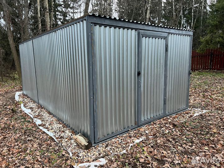 Гараж-пенал односкатный