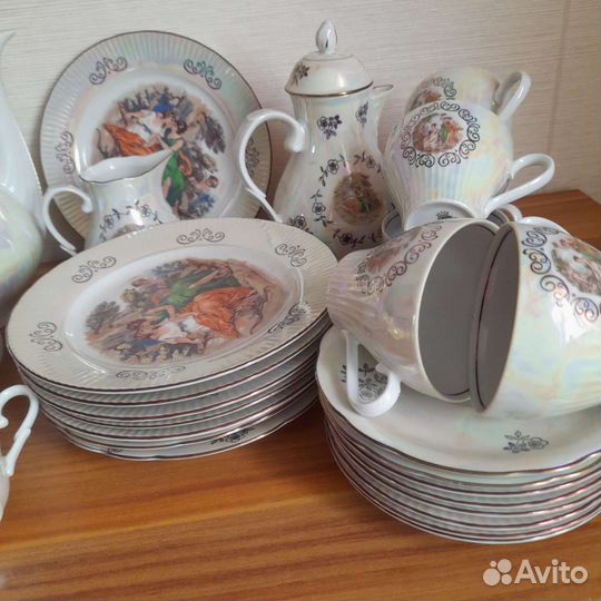 Чайно кофейный сервиз гдр на 8 персон