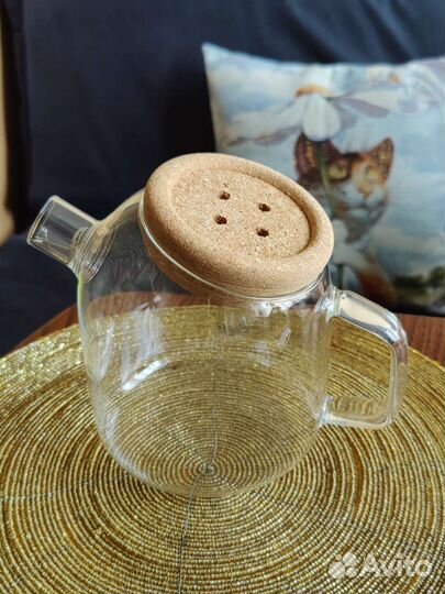 Чайник заварочный стеклянный новый 800 мл satoshi