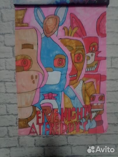 Большие постеры на стену Пять Ночей с Фредди фильм