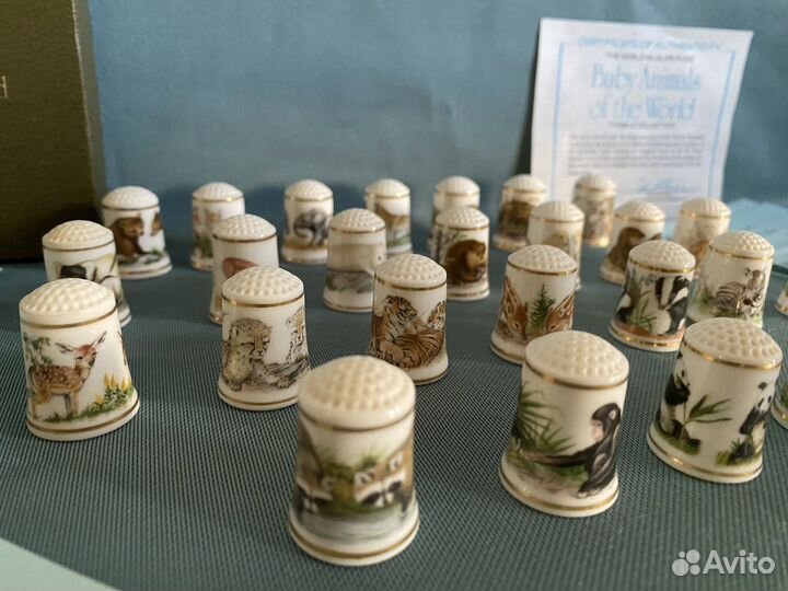 Коллекция напёрстков Baby Animals Franklin Mint)