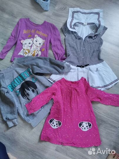 Детские вещи пакетом на девочку на 1-2 года 92 98
