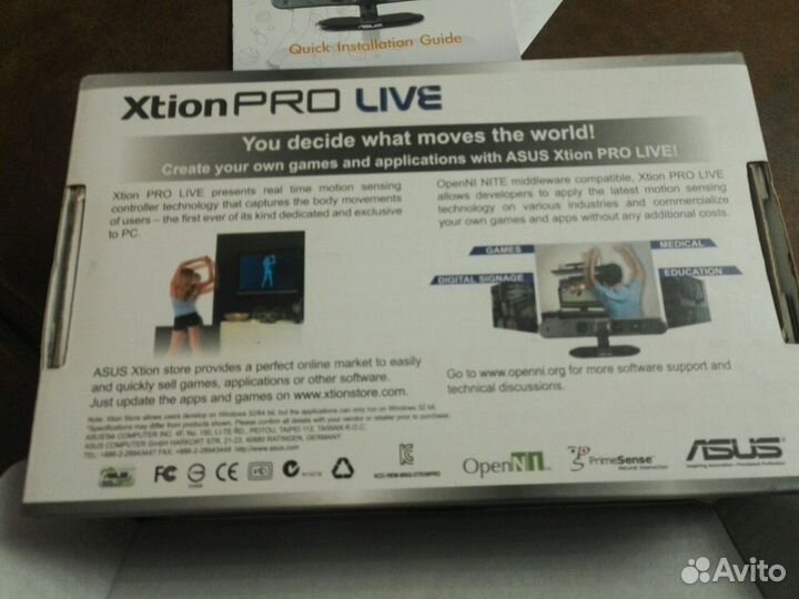 Камера сенсор движения 3D для X-box 360 новая торг