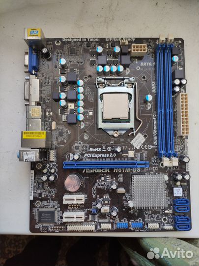 Материнская плата с процессором