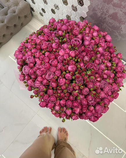 101 кустовая роза 60см