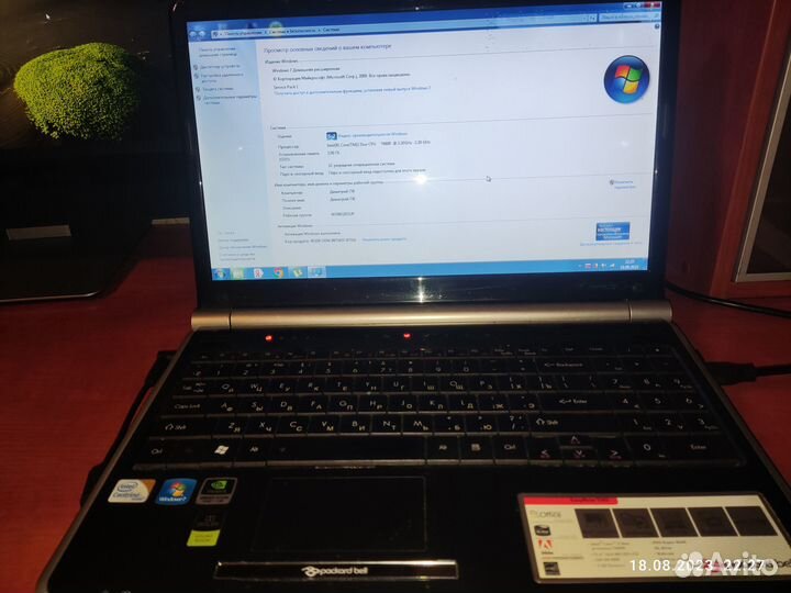 Ноутбук Packard Bell Core 2 Duo 3/250Gb 15,6