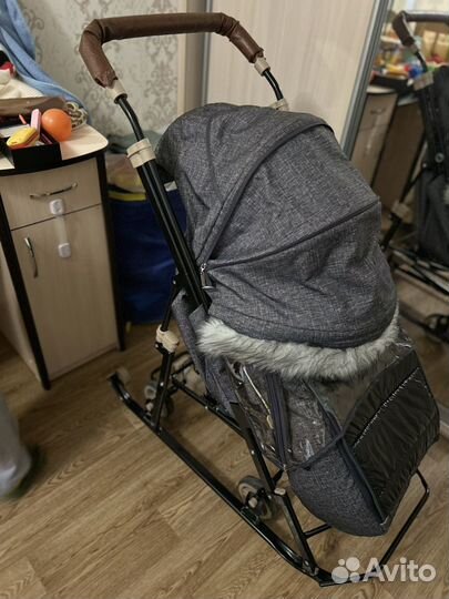 Детские санки коляска