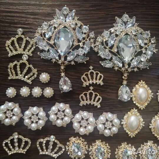 Набор кабошонов Иней