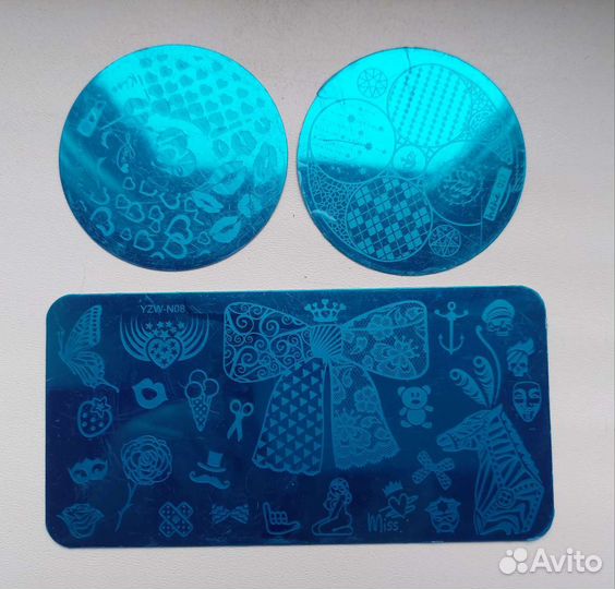 Пластины и штамп для стемпинга, наклейки