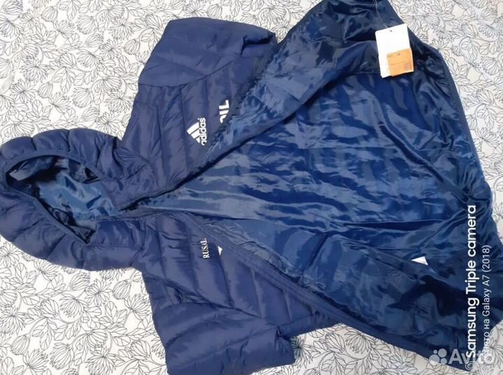 Зимняя разминочная куртка S-46 adidas Сб.России