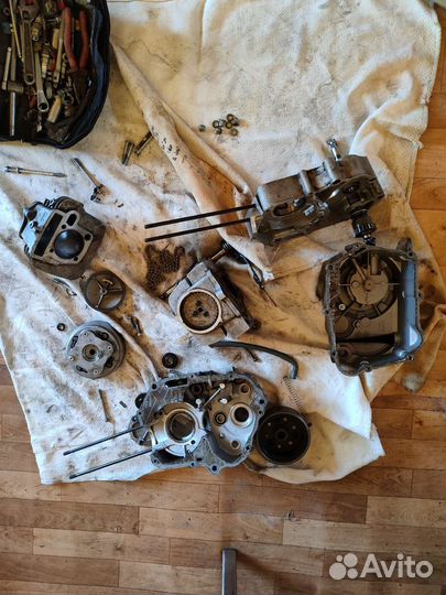 Двигатель на питбайк 125