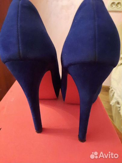 Туфли женские, замшевые