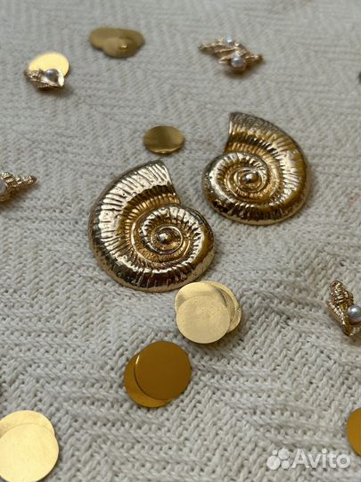 Серьги ракушки