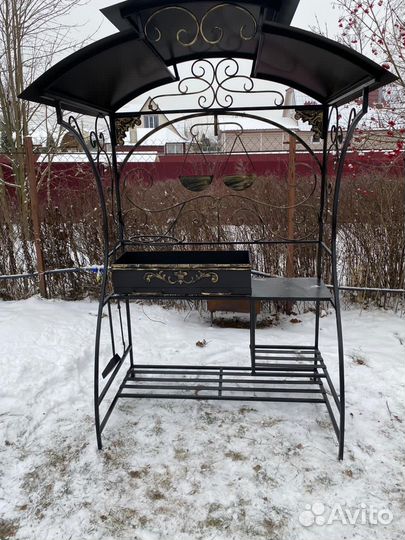 Кованые мангалы с крышей