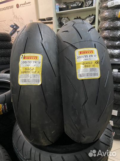 Мотошина pirelli 200/55 17 supercorsa или rosso 4