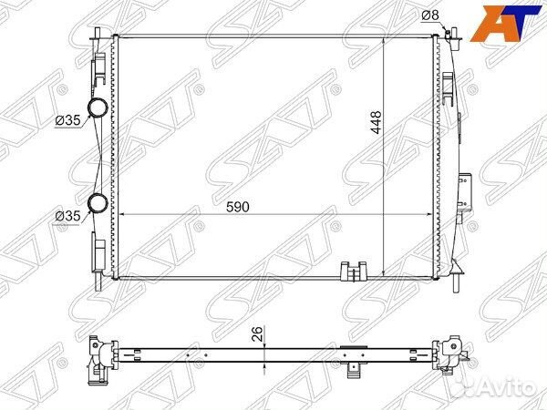 Радиатор nissan dualis, nissan qashqai, nissan qashqai/dualis 06, nissan qashqai/dualis 06-14, nissa