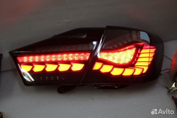 Camry 50 LED Стоп сигналы стиль BMW дымчатые L1DE5