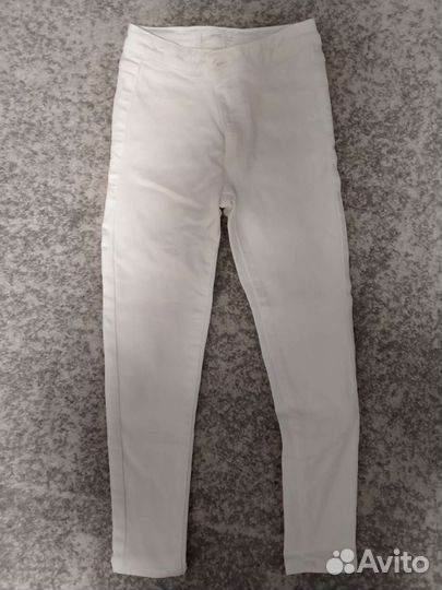 Джинсы белые для девочки 122