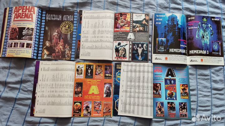 5 шт журналы Видео магазин 1995 1996 постеры