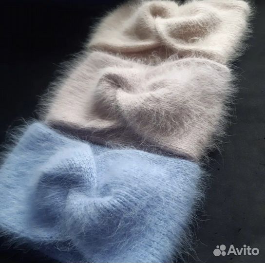 Повязка на голову из пуха норки