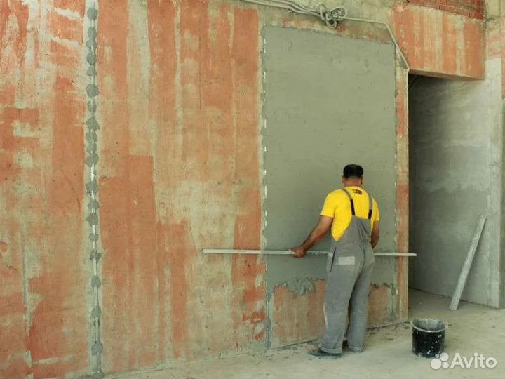 Машинная штукатурка стен