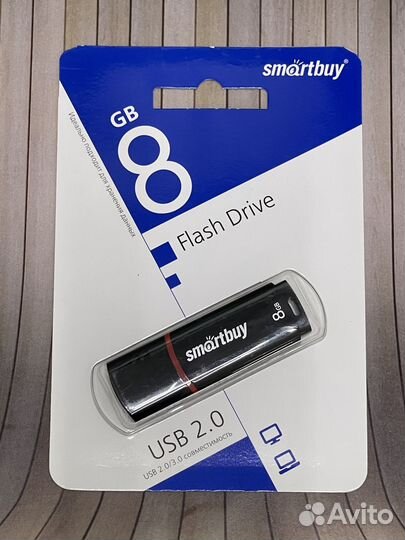 Флеш-накопитель 8 Gb Smartbuy Crown Black