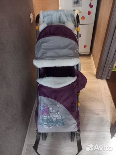 Детские санки коляска nika