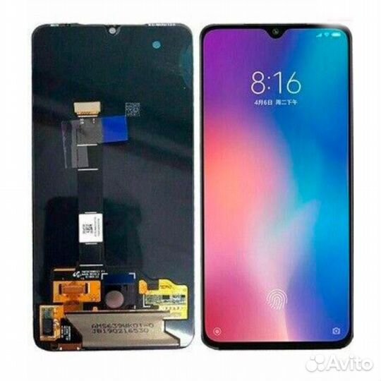 Дисплей Айсотка для Xiaomi Mi 9 черный Oem