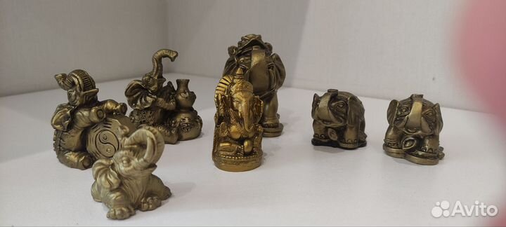Слоны статуэтки Фен-шуй