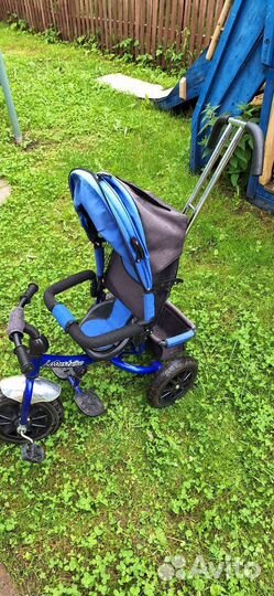 Велосипед с родительской ручкой